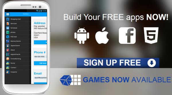 appsbar creation application smartphone